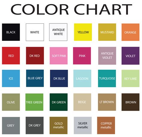 Michael Kors colour chart